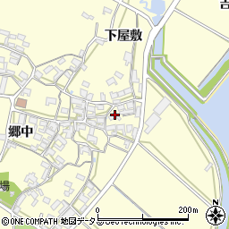 愛知県田原市吉胡町郷中81周辺の地図