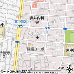 大阪府大阪市城東区東中浜2丁目5周辺の地図