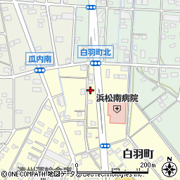 静岡県浜松市中央区白羽町13周辺の地図