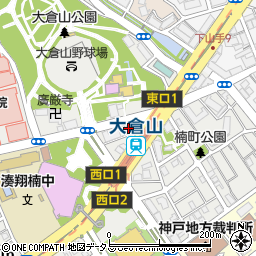 竹内油業株式会社　大倉山店周辺の地図