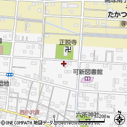 静岡県浜松市中央区小沢渡町1161周辺の地図