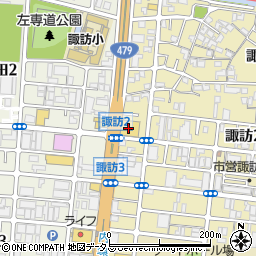 Ｖｏｌｋｓｗａｇｅｎ大阪城東周辺の地図
