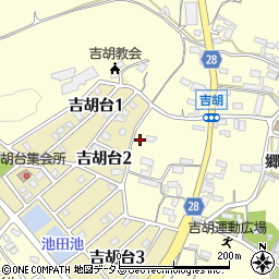 愛知県田原市吉胡町郷中198周辺の地図