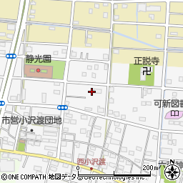 静岡県浜松市中央区小沢渡町1217周辺の地図