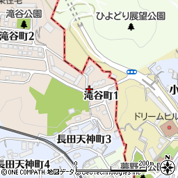 兵庫県神戸市長田区滝谷町1丁目周辺の地図