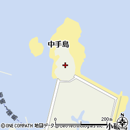 愛知県知多郡南知多町篠島中手島周辺の地図