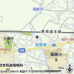 静岡県浜松市中央区篠原町9824周辺の地図