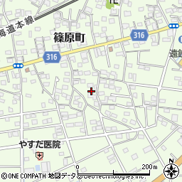 静岡県浜松市中央区篠原町12074周辺の地図