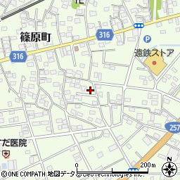 静岡県浜松市中央区篠原町12084周辺の地図