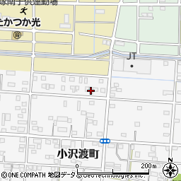 静岡県浜松市中央区小沢渡町170周辺の地図