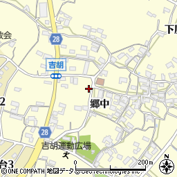 愛知県田原市吉胡町郷中208周辺の地図