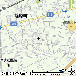静岡県浜松市中央区篠原町12090周辺の地図