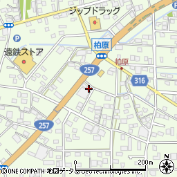 静岡県浜松市中央区篠原町22052周辺の地図