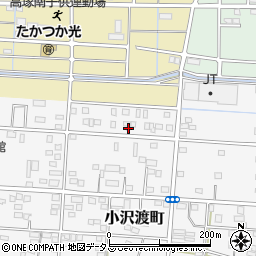 静岡県浜松市中央区小沢渡町186周辺の地図