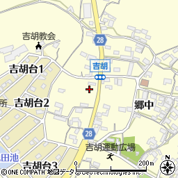 愛知県田原市吉胡町郷中194周辺の地図