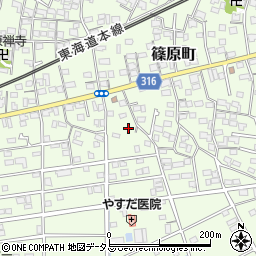 静岡県浜松市中央区篠原町11940周辺の地図