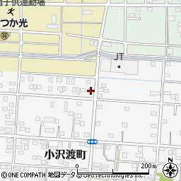 静岡県浜松市中央区小沢渡町158周辺の地図