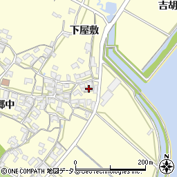 愛知県田原市吉胡町郷中86周辺の地図