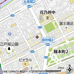京町堀ウネビハイツ周辺の地図