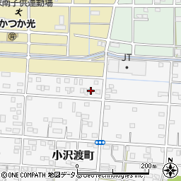 静岡県浜松市中央区小沢渡町162周辺の地図