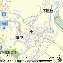 愛知県田原市吉胡町郷中108周辺の地図