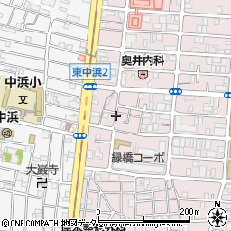 大阪府大阪市城東区東中浜2丁目周辺の地図