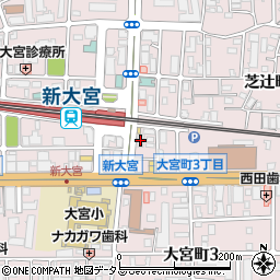 株式会社エリッツ　奈良新大宮店周辺の地図