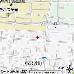 静岡県浜松市中央区小沢渡町171周辺の地図