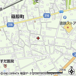 静岡県浜松市中央区篠原町12078周辺の地図