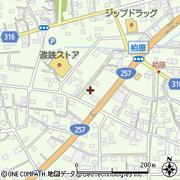 静岡県浜松市中央区篠原町21559周辺の地図