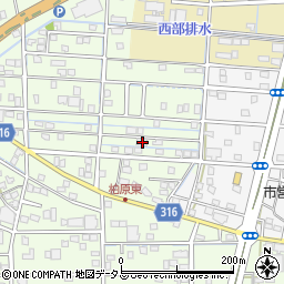 静岡県浜松市中央区篠原町21870周辺の地図