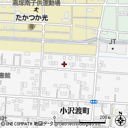 静岡県浜松市中央区小沢渡町190周辺の地図