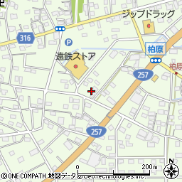 静岡県浜松市中央区篠原町21554周辺の地図