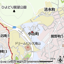 兵庫県神戸市兵庫区小山町周辺の地図