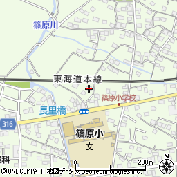静岡県浜松市中央区篠原町9567周辺の地図