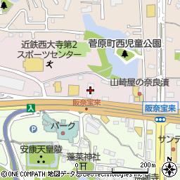 セコハン市場阪奈宝来店周辺の地図