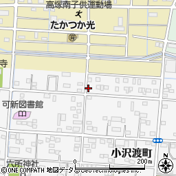 静岡県浜松市中央区小沢渡町214周辺の地図