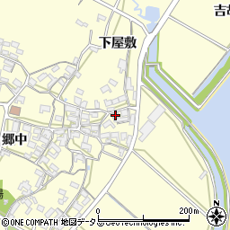 愛知県田原市吉胡町郷中87周辺の地図