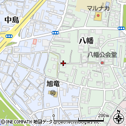 岡山県岡山市中区八幡周辺の地図