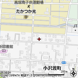 静岡県浜松市中央区小沢渡町201周辺の地図