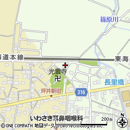 静岡県浜松市中央区篠原町9895周辺の地図