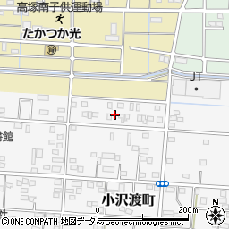 静岡県浜松市中央区小沢渡町187周辺の地図