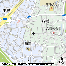 岡山県岡山市中区八幡周辺の地図