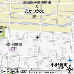 静岡県浜松市中央区小沢渡町1181周辺の地図