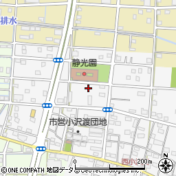 静岡県浜松市中央区小沢渡町1316周辺の地図
