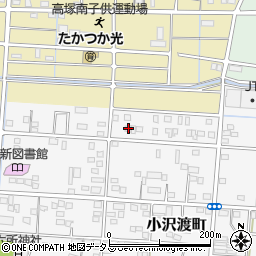 静岡県浜松市中央区小沢渡町206周辺の地図