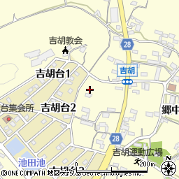愛知県田原市吉胡町郷中197周辺の地図