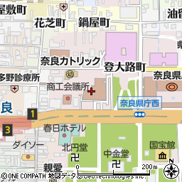 奈良家庭裁判所周辺の地図