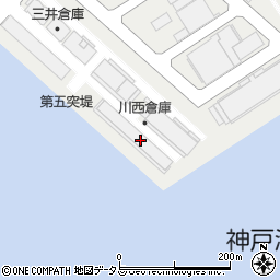 川西港運株式会社　作業部事務所周辺の地図