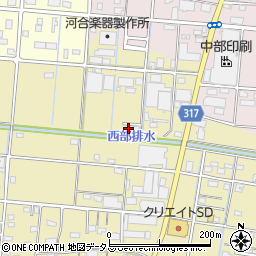 静岡県浜松市中央区新橋町208周辺の地図